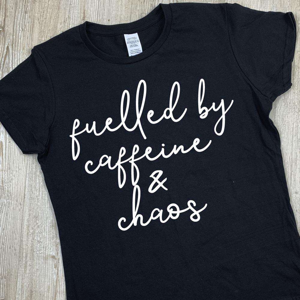 Gym Mama Fuelled by Caffeine & Chaos Tee