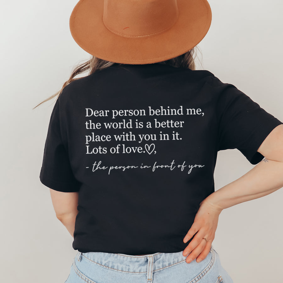 Gym Mama Dear Person Behind Me Back Logo T-Shirt