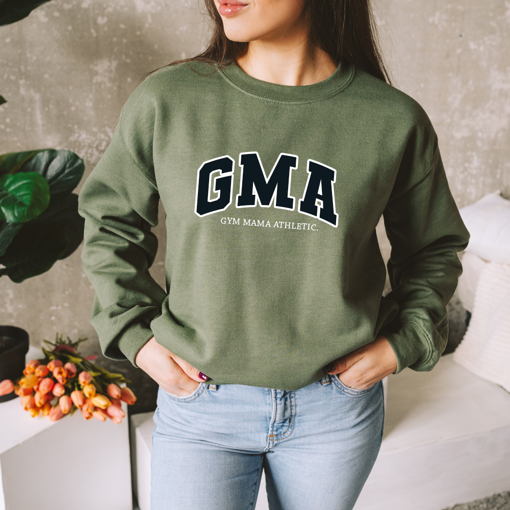 Gym Mama Athletic Varsity Sweatshirt