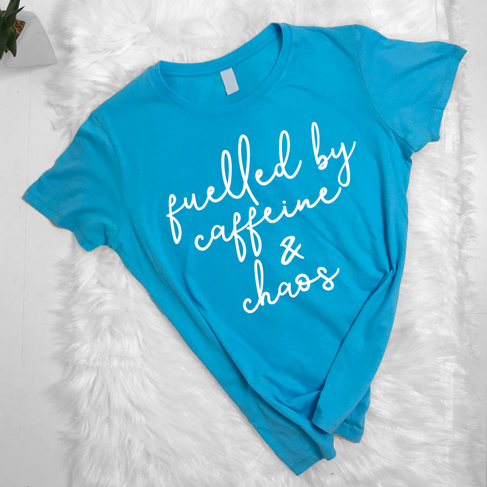 Gym Mama Fuelled by Caffeine & Chaos Tee