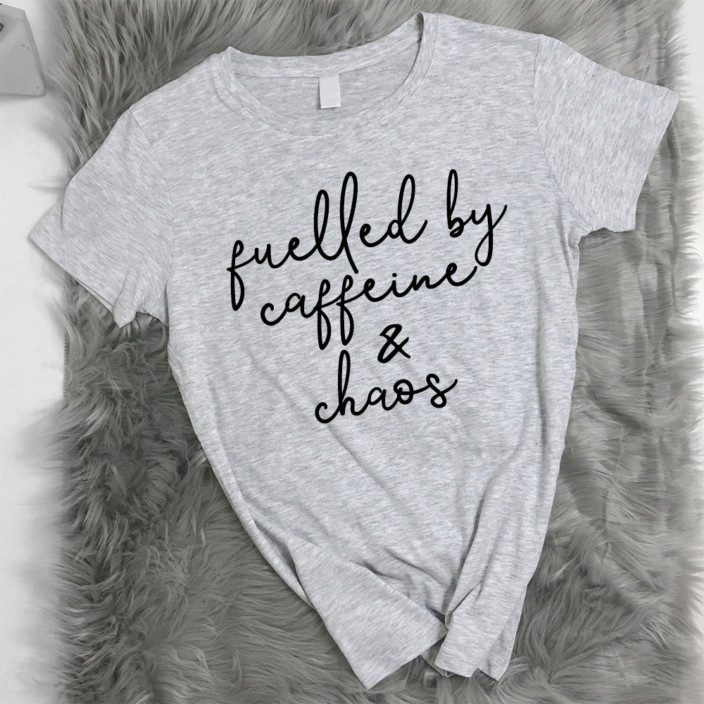 Gym Mama Fuelled by Caffeine & Chaos Tee