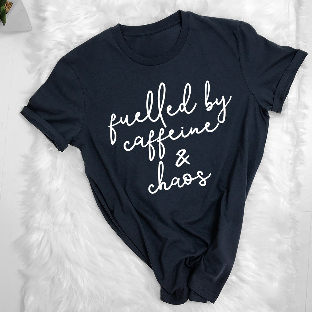 Gym Mama Fuelled by Caffeine & Chaos Tee