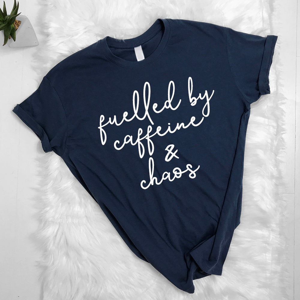 Gym Mama Fuelled by Caffeine & Chaos Tee