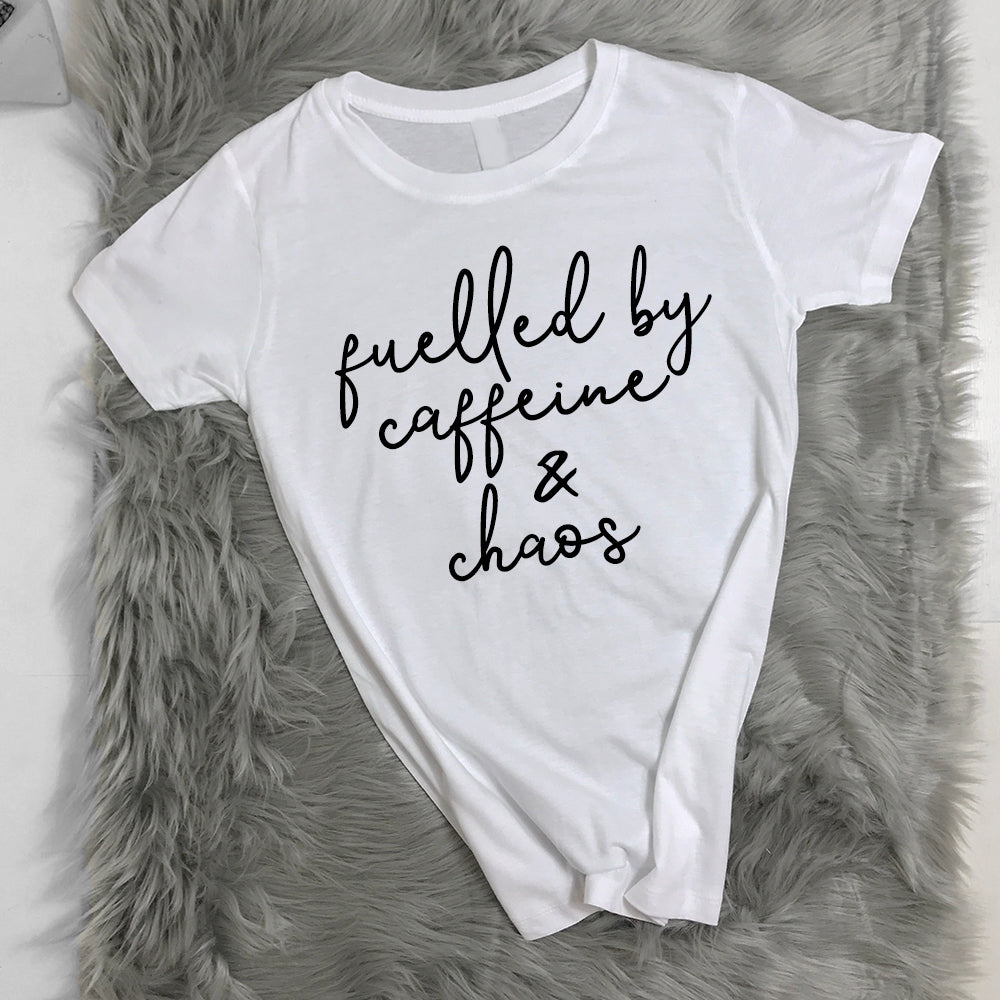 Gym Mama Fuelled by Caffeine & Chaos Tee