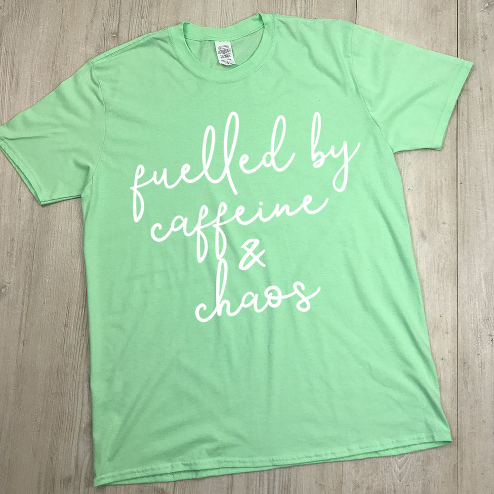 Gym Mama Fuelled by Caffeine & Chaos Tee