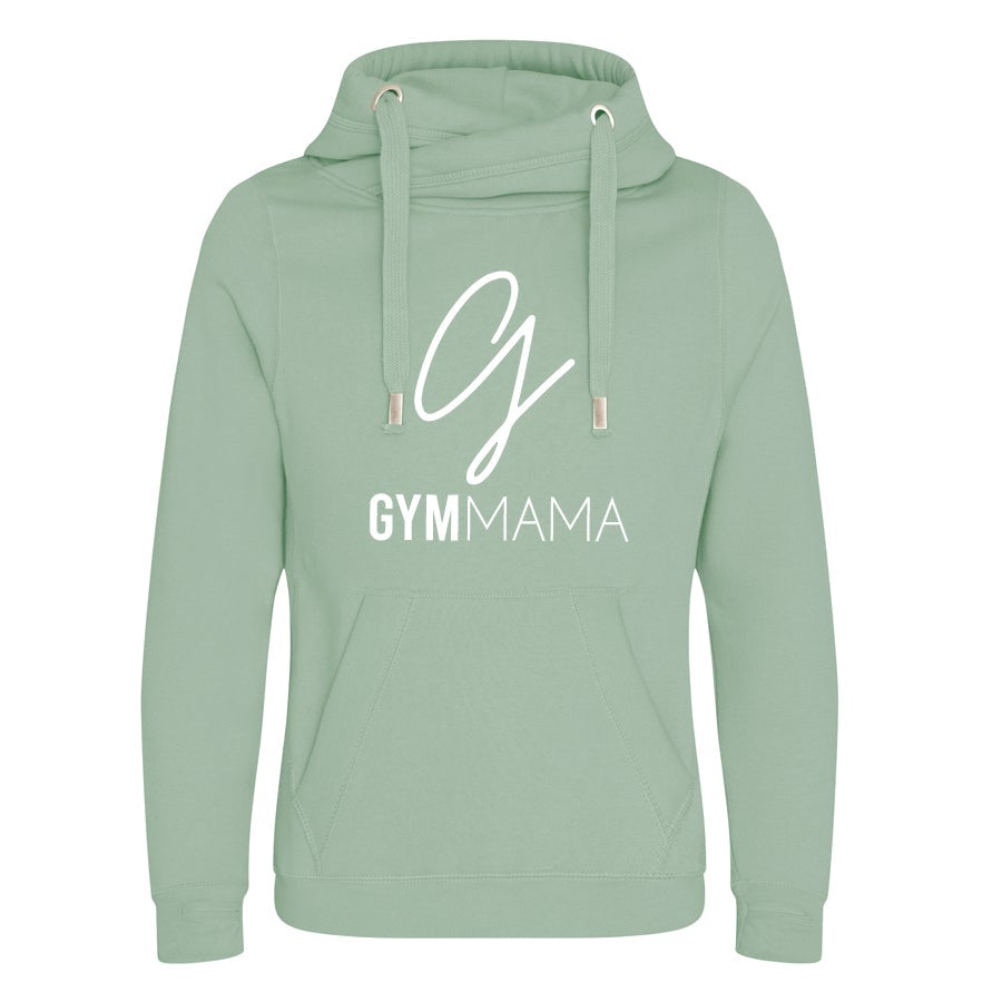 Gym Mama 365 Logo Cross Neck Hoodie