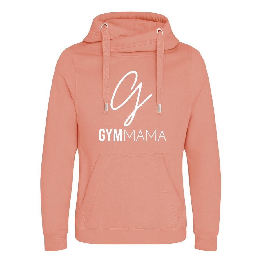 Gym Mama 365 Logo Cross Neck Hoodie