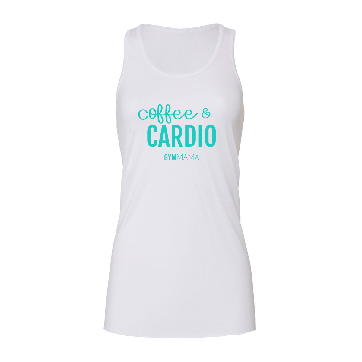 GYM MAMA COFFEE & CARDIO FLOWY RACER VEST