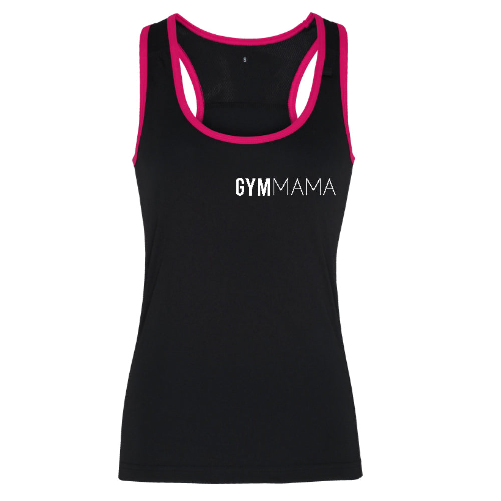 Gym Mama Panelled Mini Logo Vest