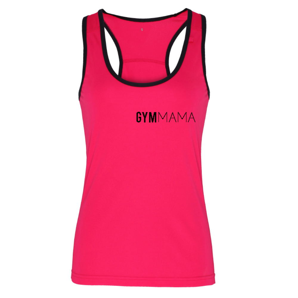 Gym Mama Panelled Mini Logo Vest