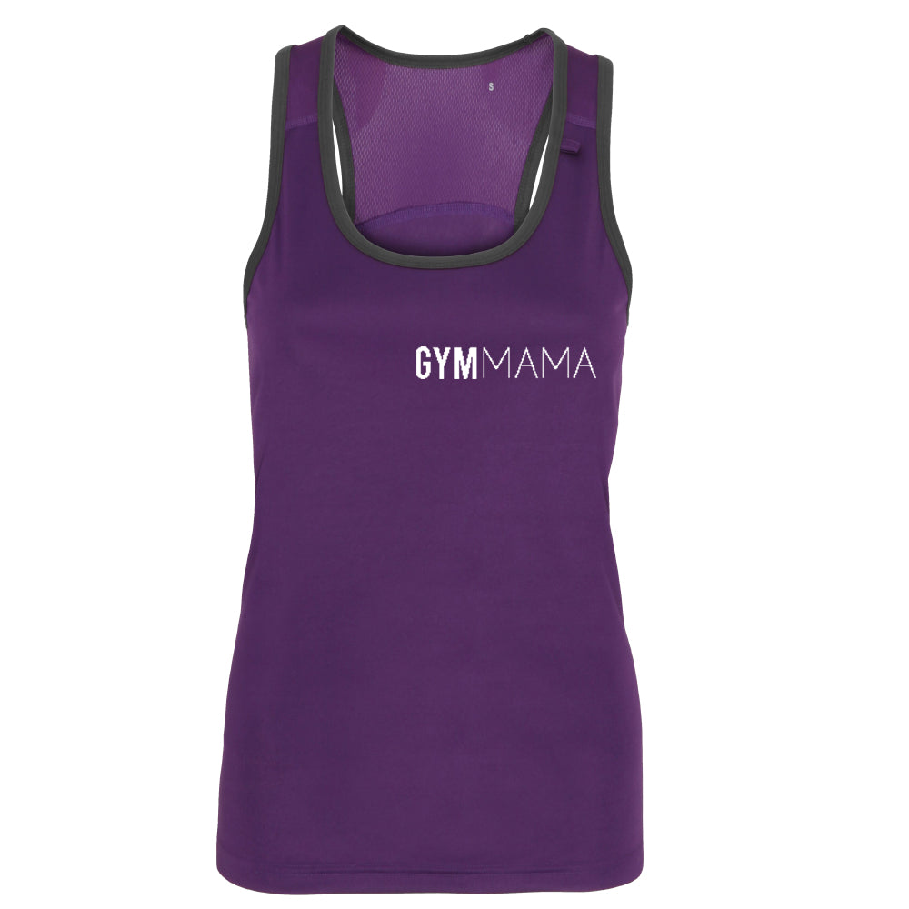 Gym Mama Panelled Mini Logo Vest