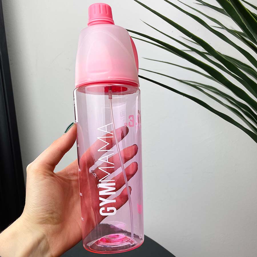 Gym Mama Spray Waterbottle- Pink