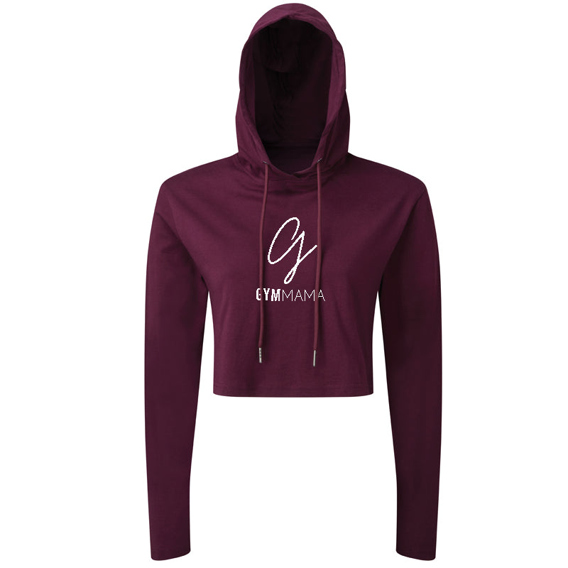 Gym Mama Mission Hooded Crop Top