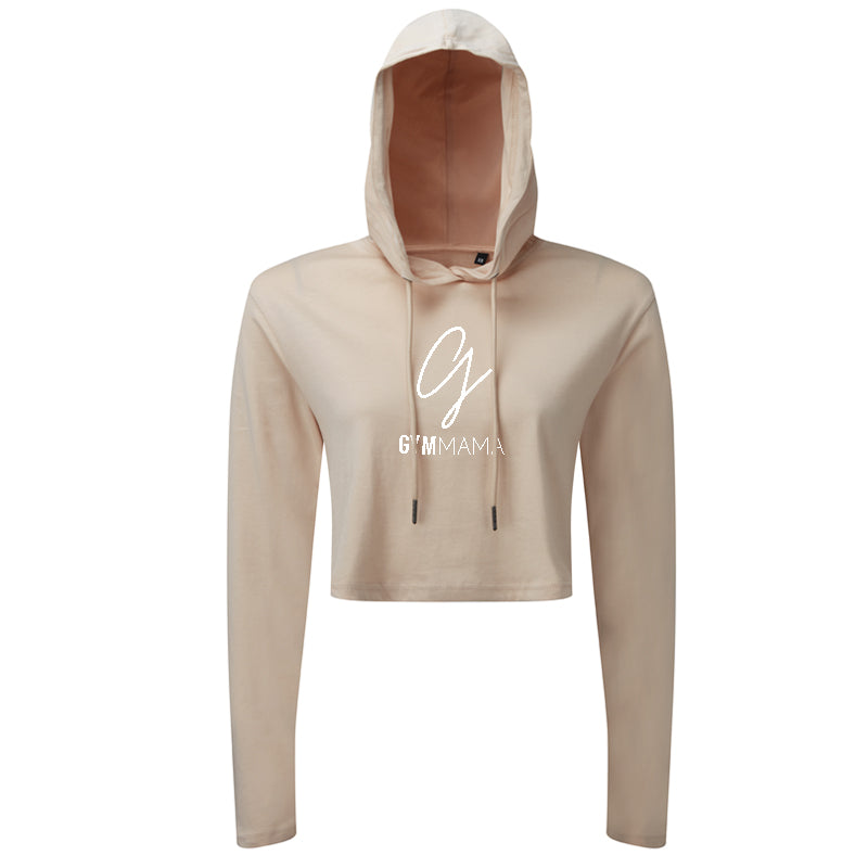 Gym Mama Mission Hooded Crop Top