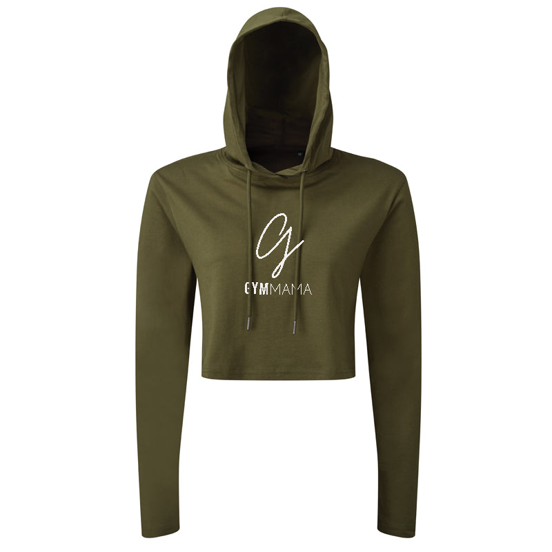 Gym Mama Mission Hooded Crop Top