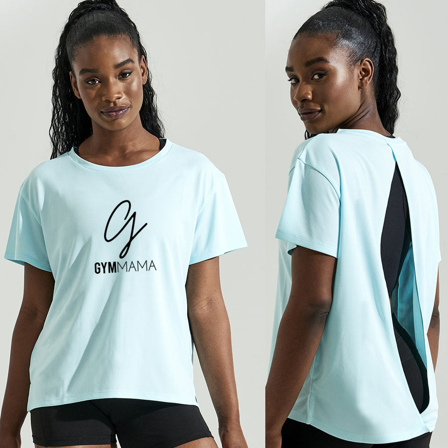 Gym Mama Open-Back 365 Logo Training T-Shirt